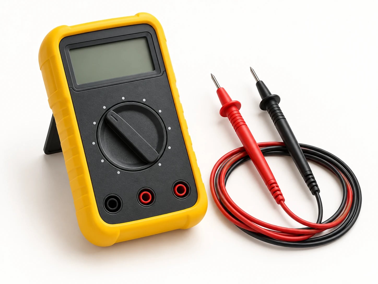 Multimeter: AI-generated representative illustration; configuration may vary