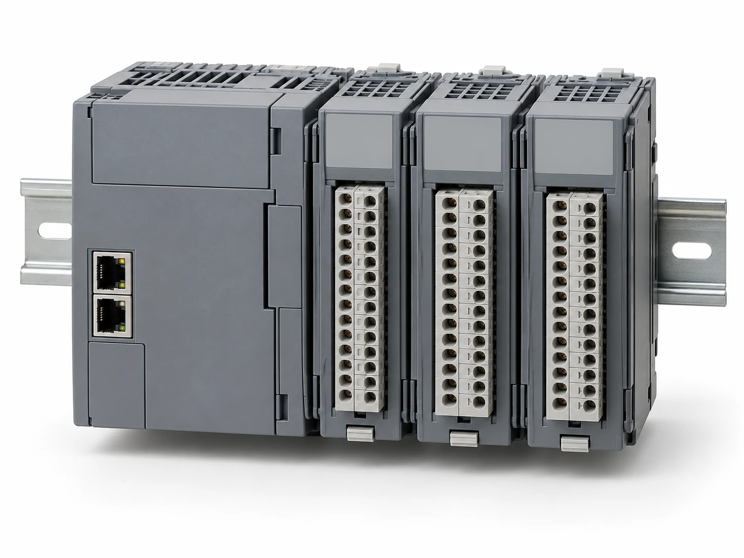 PLC: AI-generated representative illustration; configuration may vary