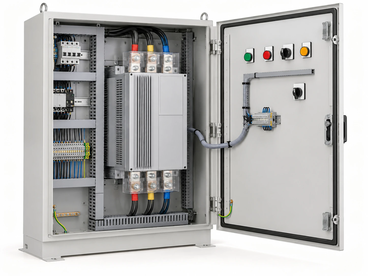 Soft Starter Panel: AI-generated representative illustration; configuration may vary